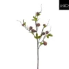 Branche artificielle de figuier avec figues violettes - H 93 cm