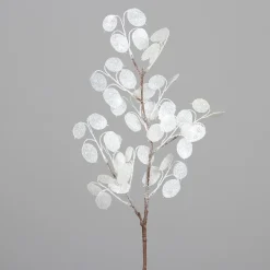 Branche artificielle de Lunaria blanc – 75 cm