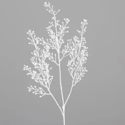 Branche décorative blanche - 71 cm