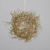 Branche décorative forme boule or - Ø 27 cm