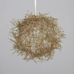 Branche décorative forme boule or - Ø 40 cm