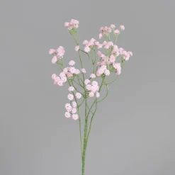 Branche de Gypsophile rose artificiel - 63 cm