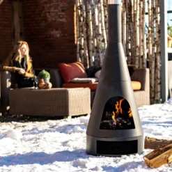 Brasero médium en métal Kingston Redfire - 120 cm