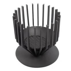 Brasero noir poudré Irving - Ø 44 x H 43 cm