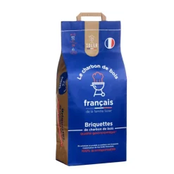 Briquettes de charbon de bois français gamme gastronomique Soler - 7,5 kg