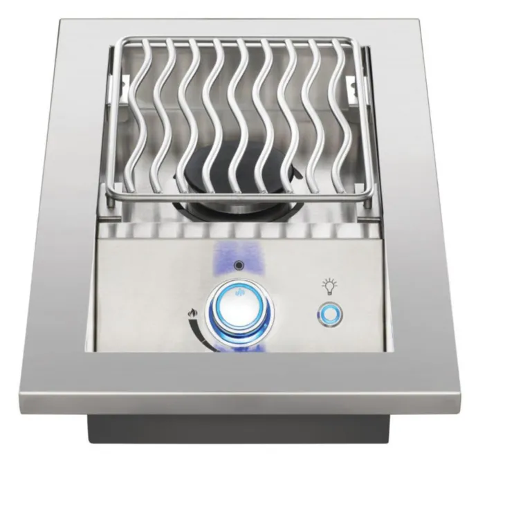 Brûleur latéral encastrable coloris gris