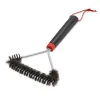 Brosse triangulaire en inox pour barbecue Weber petit format - 30,5 x 18 cm