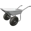 Brouette Galva à 2 roues gris 100L