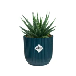 Cache pot bleu foncé Elho Vibes fold mini - Ø 9 cm