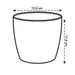 Cache pot 13cm Brussel Orchidées Elho D13 x H11cm