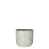 Cache pot rond en céramique blanc Mica Décorations Daan - Ø 13 cm