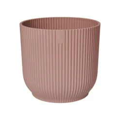 Cache pot rose poudré Elho Vibes fold - Ø 14 cm