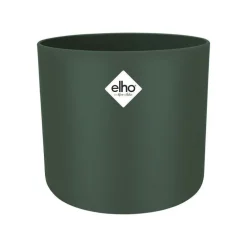 Cache pot vert leaf green Elho b.for soft - Ø 14 cm