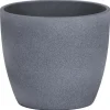 Cache-pot 920 Dark stone Ø 22 x H 19,5 cm Céramique émaillée
