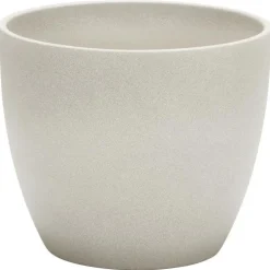 Cache-pot 920 Taupe stone Ø 14 x H 12,4 cm Céramique émaillée