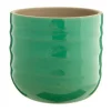Cache-pot Aceno coloris vert en céramique - Ø 13,3 cm x 11,8 cm