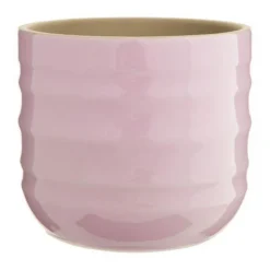 Cache-pot Aceno coloris violet en céramique - Ø 13,3 cm x 11,8 cm