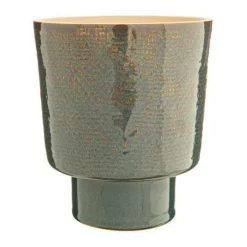 Cache-pot Alto coloris bleu en céramique -  Ø 17 cm x 19,5 cm