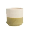 Cache-pot Baby coloris beige en céramique - 7 x 7 x 7 cm