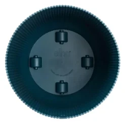Cache-pot bleu foncé Elho Vibes fold roues - Ø 35 cm