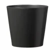 Cache-pot coloris anthracite Dallas Orchidée - Ø 13 cm