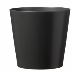 Cache-pot coloris anthracite Dallas Orchidée - Ø 13 cm
