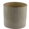 Cache-pot coloris beige en céramique - Ø 13 x 12 cm