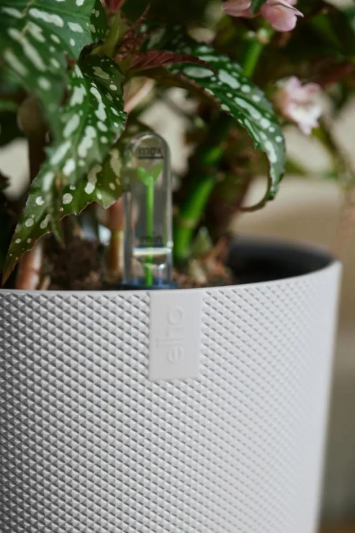 Cache-pot coloris blanc Jazz Elho - Ø 14 cm