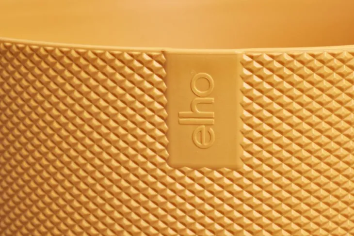 Cache-pot coloris jaune Jazz Elho - Ø 19 cm