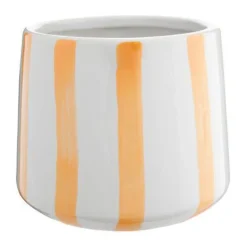 Cache-pot coloris multicolore en céramique - 16 x 16 x 14 cm