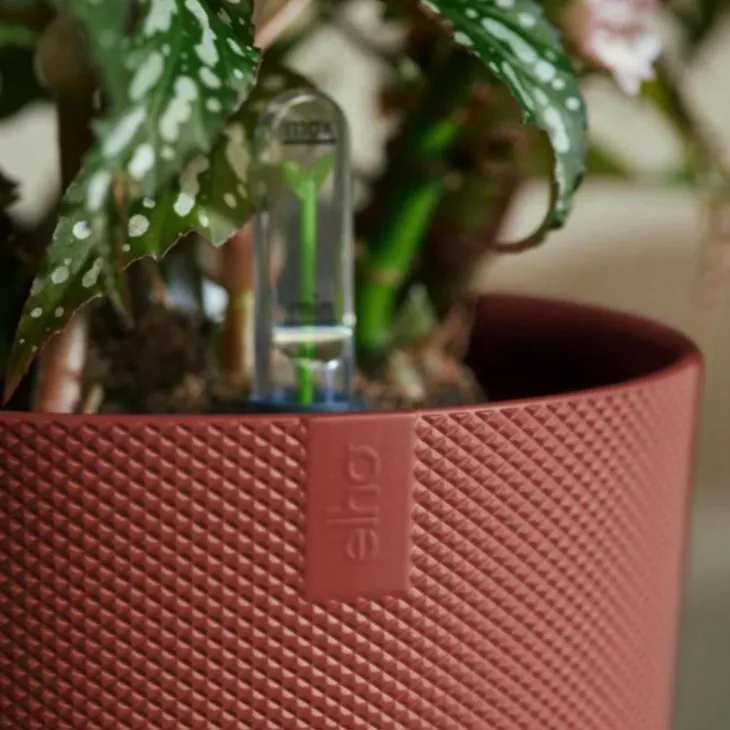 Cache-pot coloris rouge Elho - Ø 14 cm