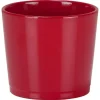 Cache-pot coloris rouge en céramique - Ø 12 cm