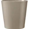 Cache-pot coloris taupe Dallas Orchidée - Ø 13 cm