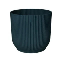 Cache-pot Elho Vibes fold bleu foncé - Ø 14 cm