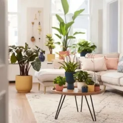 Cache-pot Elho Vibes fold bleu foncé - Ø 14 cm