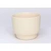 Cache-pot en céramique beige Calm - Ø 6,5/7,3 x H 6 cm
