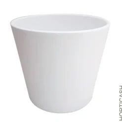 Cache-pot en céramique blanc Fresh B14 - Ø 14,5 x H 12 cm