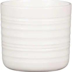 Cache-pot en céramique blanc Scheurich 850 Soft Wool - Ø 20 cm