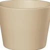 Cache-pot en céramique coloris crème Fresh – Ø 23,5 x H 20,5 cm