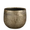 Cache-pot en céramique coloris bronze métallique Edelman Hollande Marcus – Ø 16 x H 14 cm