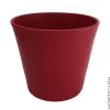Cache-pot en céramique Fresh coloris rouge mat - Ø 23 x H 20,5 cm