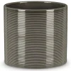 Cache-pot en céramique gris Scheurich 828 Glass Grey - Ø 12 cm