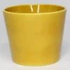 Cache-pot en céramique miel Fresh M17 - Ø 17,5 x H 16 cm