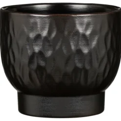 Cache-pot en céramique noir Scheurich 931 Ebano - Ø 11 cm