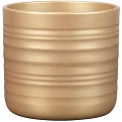 Cache-pot en céramique or Scheurich 850 Royal Gold - Ø 17 x H 15,3 cm