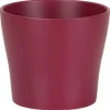 Cache-pot en céramique rose framboise Scheurich 808 Burgundy - Ø 11 x H 9,3 cm