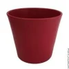 Cache-pot en céramique rouge mat Fresh - Ø 14,5 x H 12 cm