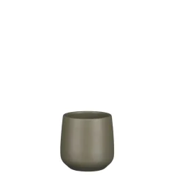 Cache-pot en céramique vert Mica Décorations Amber - Ø 8 cm