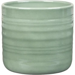 Cache-pot en céramique vert Scheurich 850 Salvia - Ø 14 x H 12,8 cm