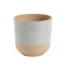 Cache-pot en grès Sandstone coloris gris - Ø 16 x H 16 cm